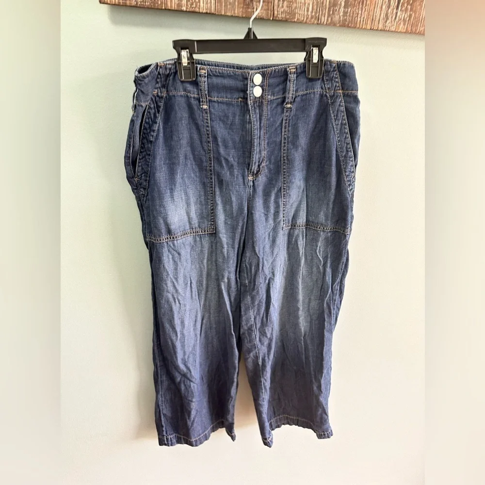 Seven7 Women s Lightweight Wide Leg Pants w/Pockets Size 6